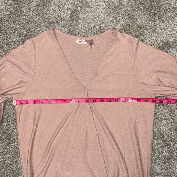 Willow & Root Swiss Dot V-Neck Blouse - Picture 6 of 7